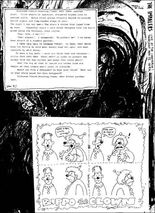 Poetry and Bippo the Clown